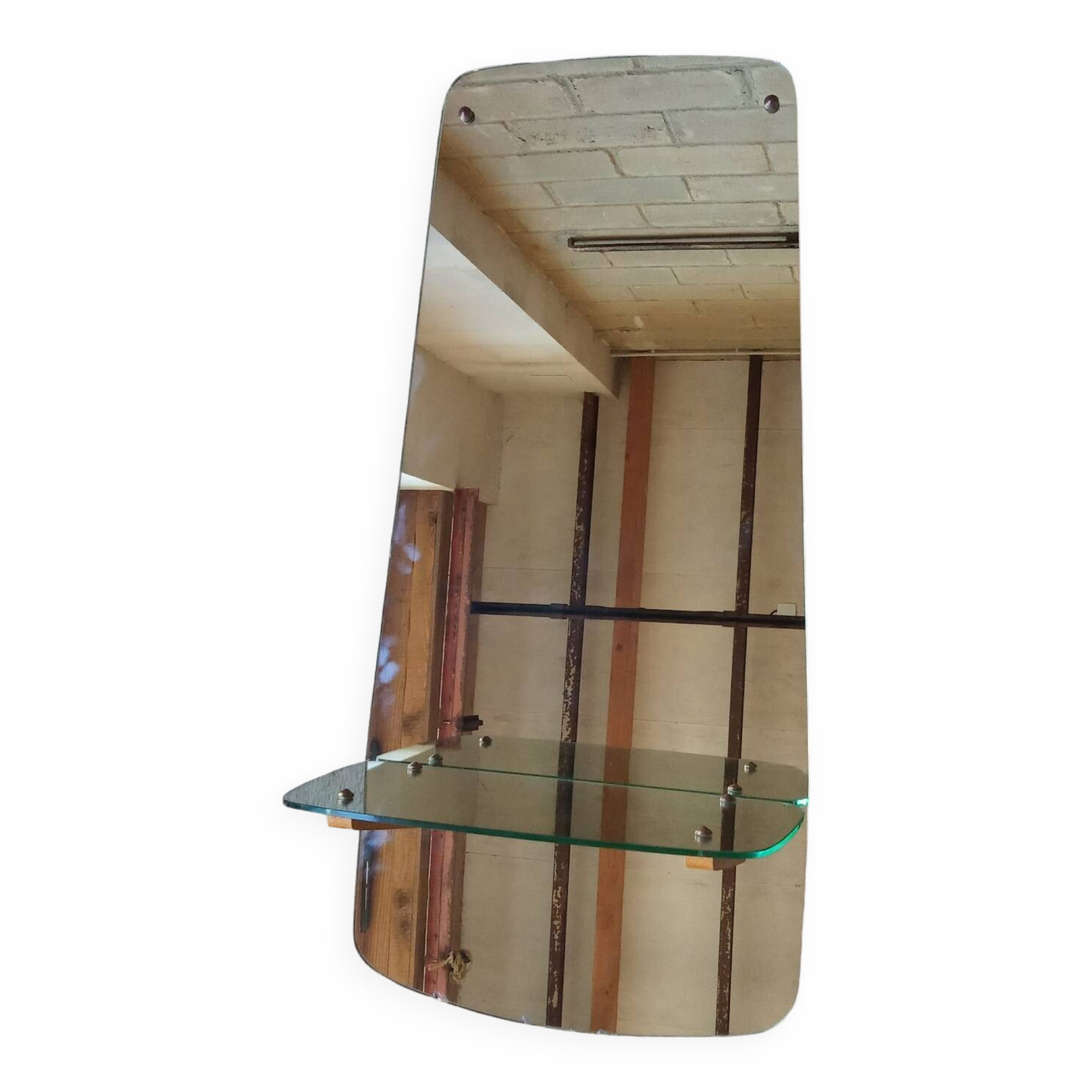 Wall-mounted dressing table mirror, 1950s