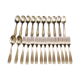 Housewife 24 pieces silver metal Christofle Alfénide model Saigon Luc Lanel