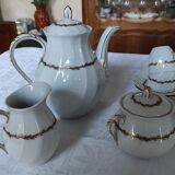 Coffee service and dessert 29 pieces porcelain Bernardaud