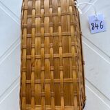 Rattan and bamboo basket