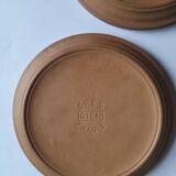 Ensemble de 7 assiettes à dessert vintage - Gien en grès