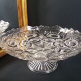 Compotier en verre ciselé
