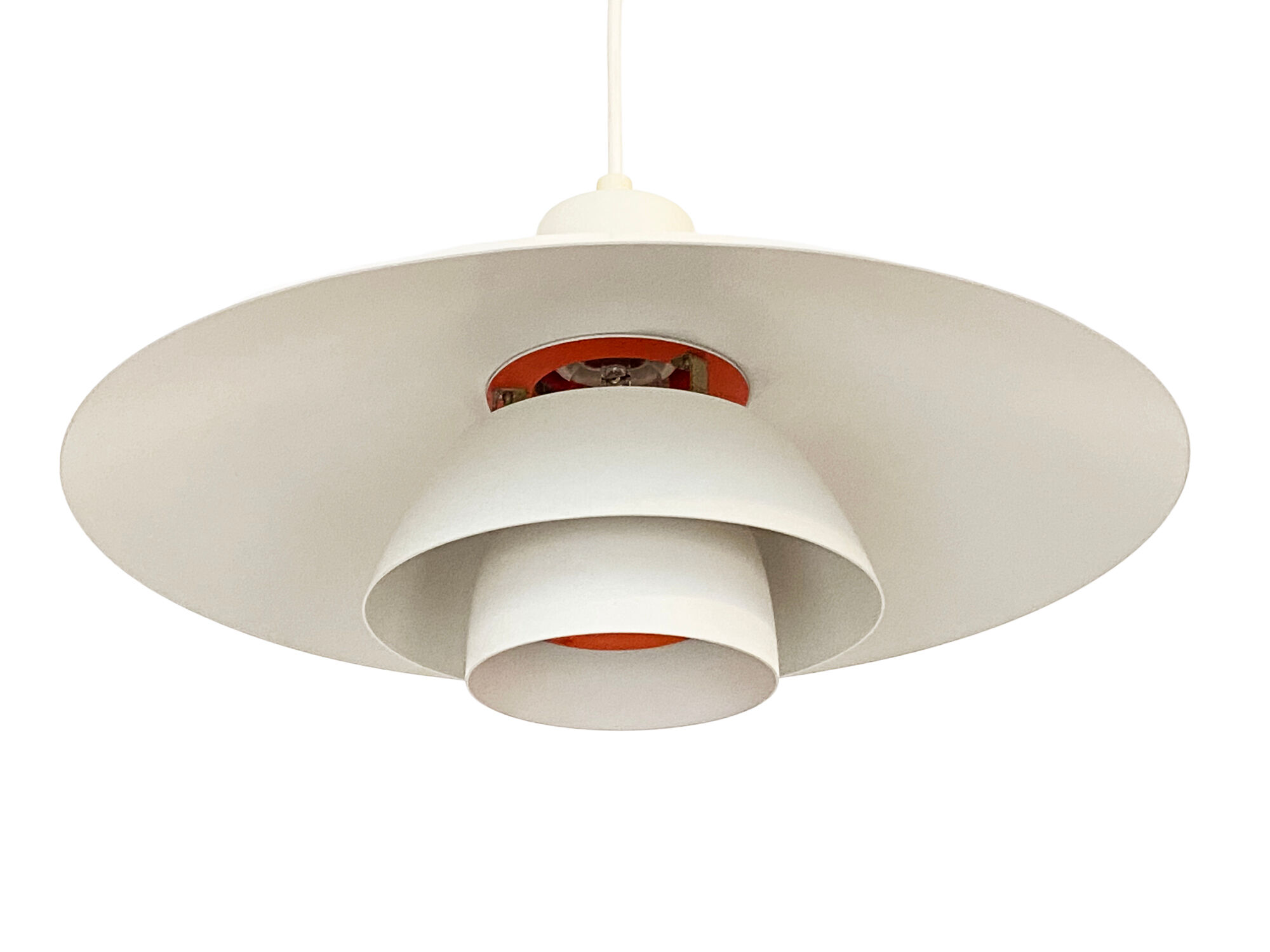 Pendant light PH 4/3 by Poul Henningsen for Louis Poulsen. Denmark 1970s