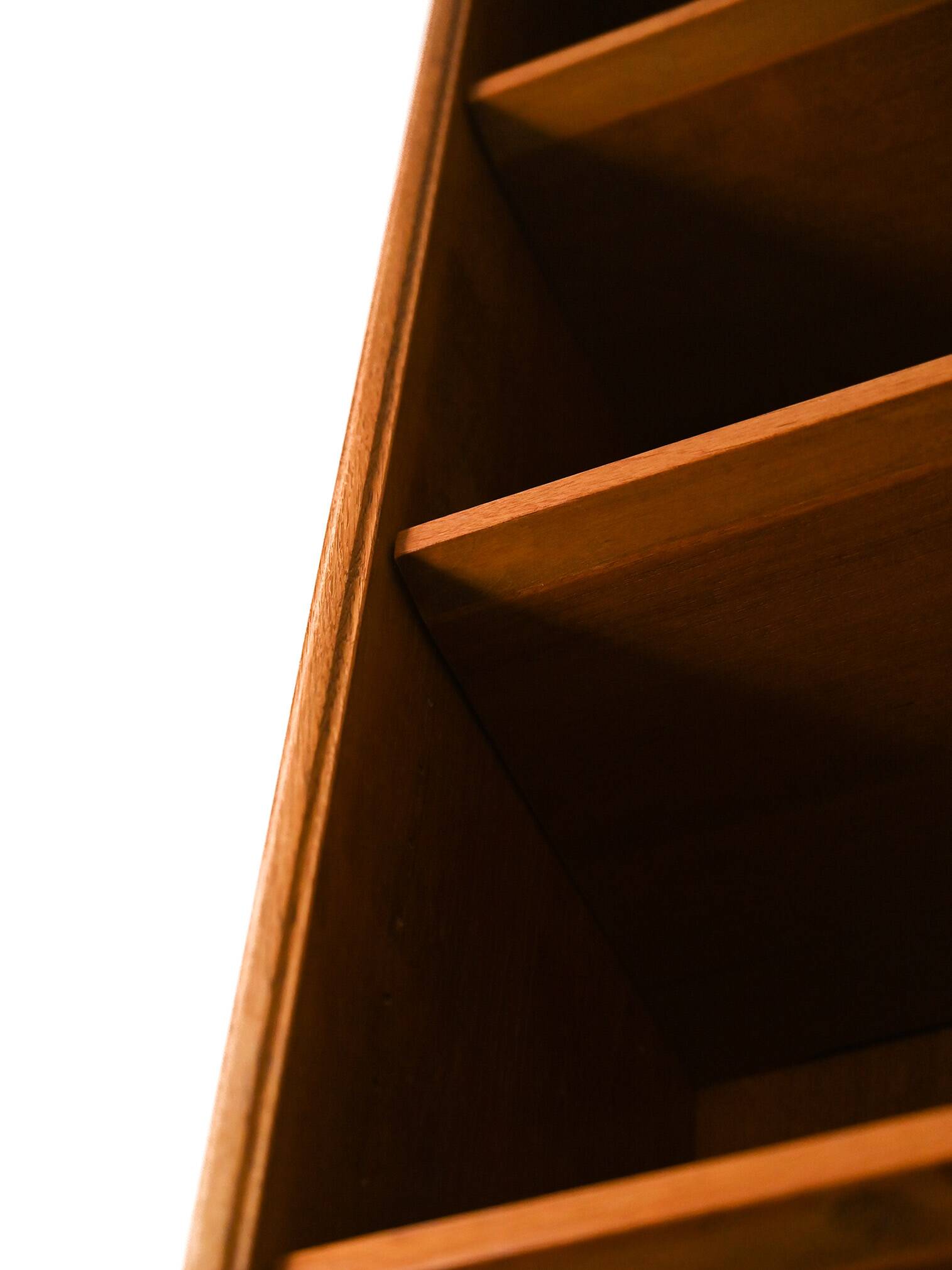 Swedish bookcase with storage unit