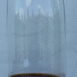 Antique wedding globe in oval glass 32 cm high