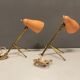Pink Bronze Table Lamps by Giuseppe Ostuni for Oluce, 1950s, Set of 2