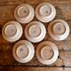 Set of 7 antique dessert plates St Amand and Hamage