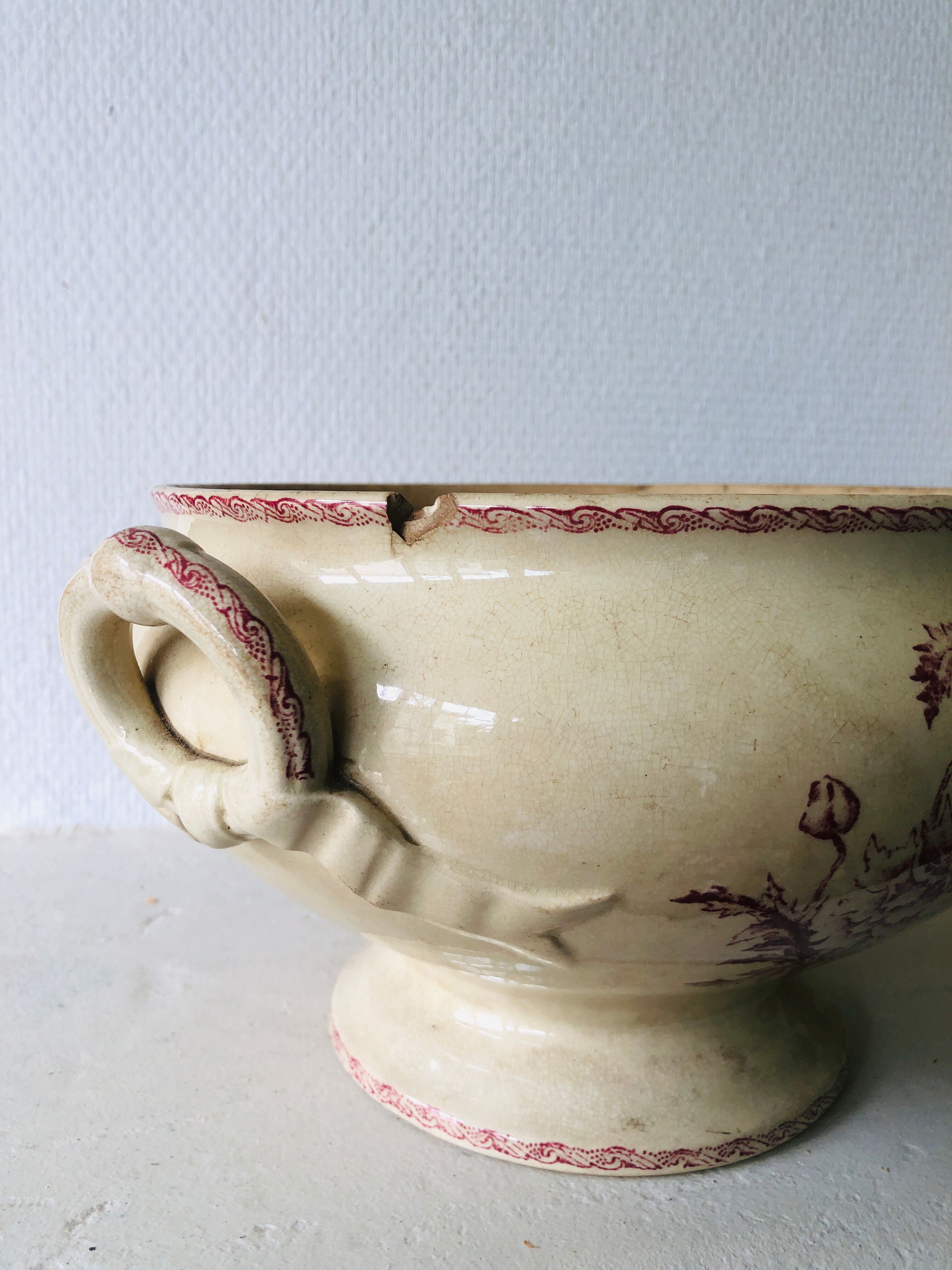 Iron earth soup bowl