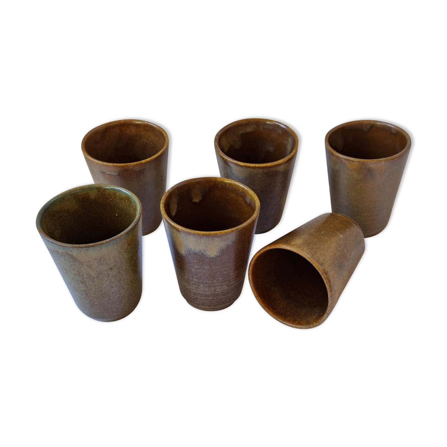 Lot de 6 verres en grès Digoin
