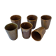 Lot de 6 verres en grès Digoin