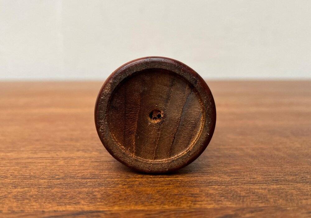 Mid-Century Danish Teak Tulip Candle Holder, 1960s