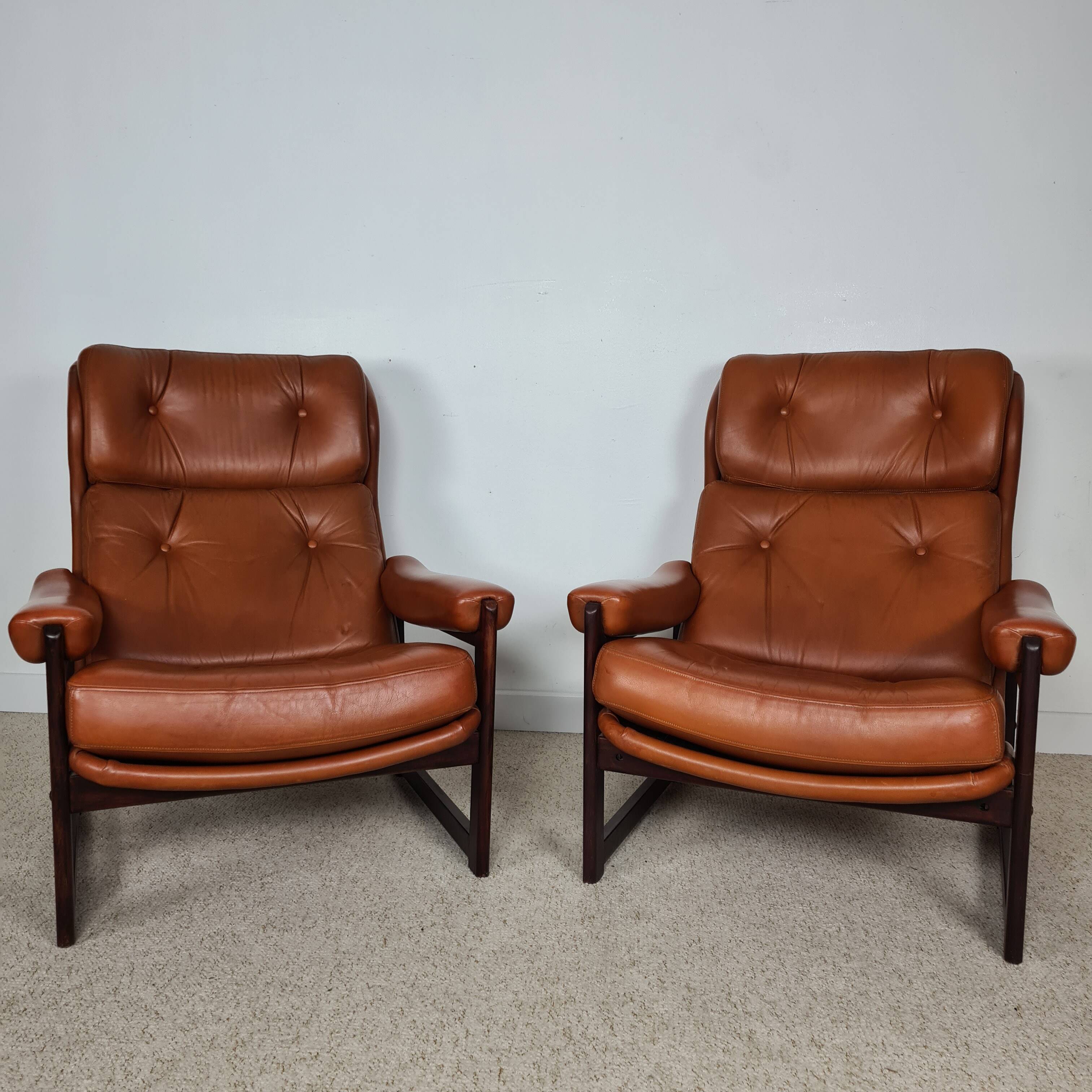 Pair of Scandinavian armchairs