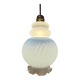 Vintage lampshade in light blue opaline glass – textured milky glass