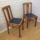 Lot de 2 chaises bistrot art déco