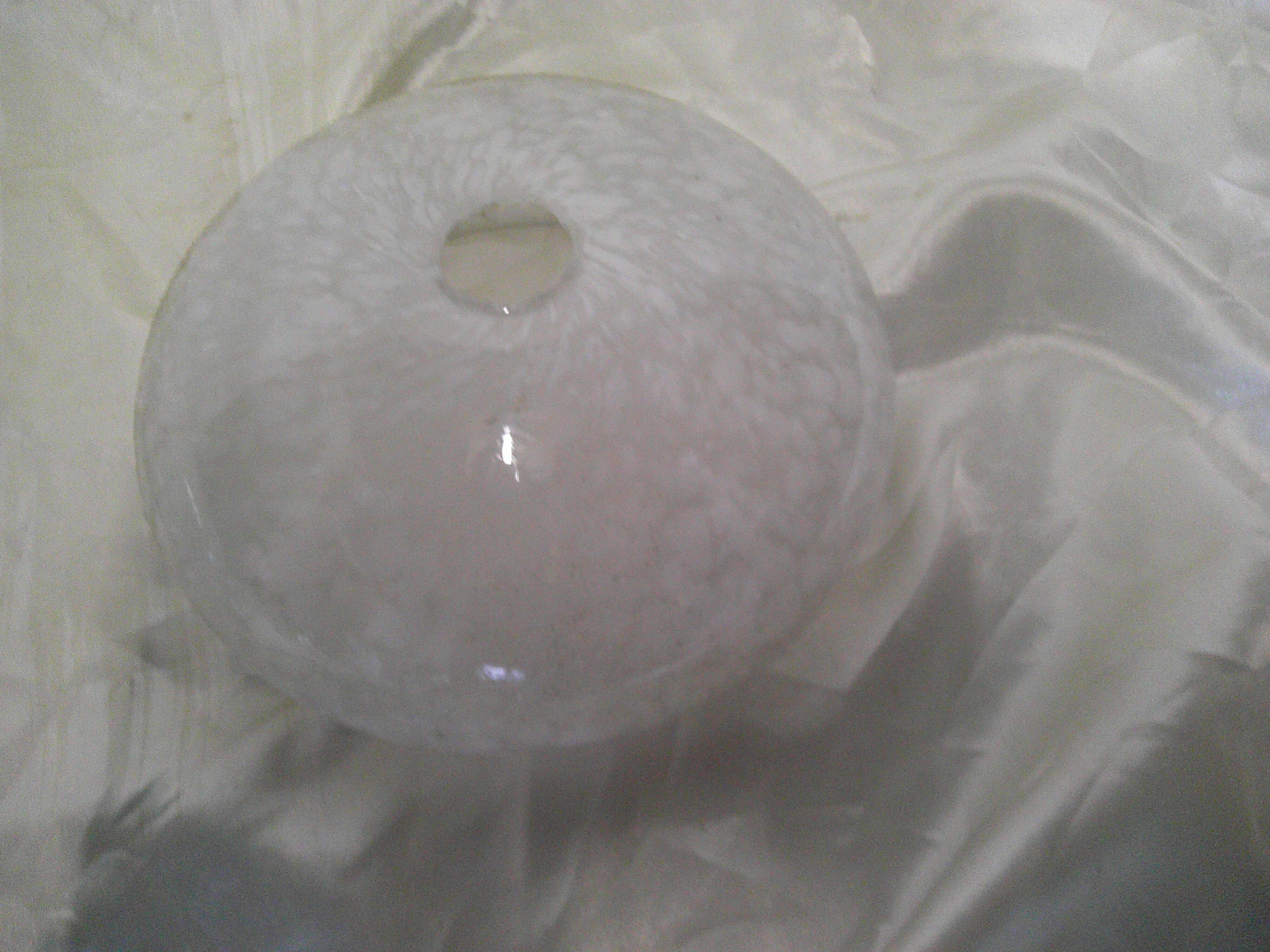 Set of 2 glass globes from Clichy
