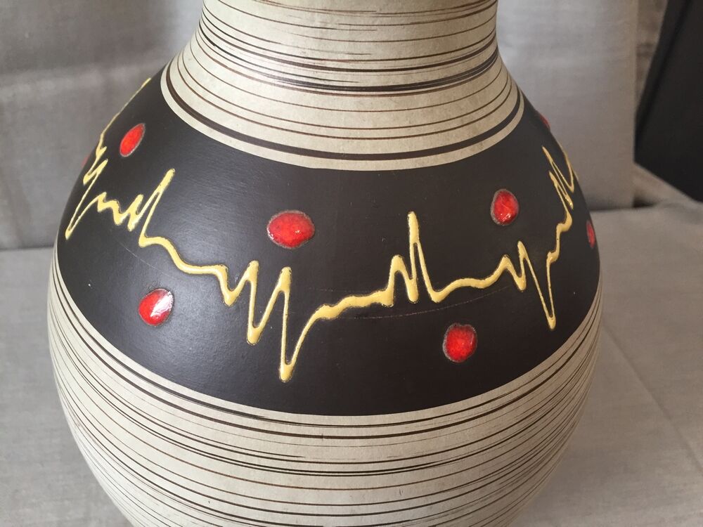 Vase tönnieshop cartens west germany vintage ceramic and email