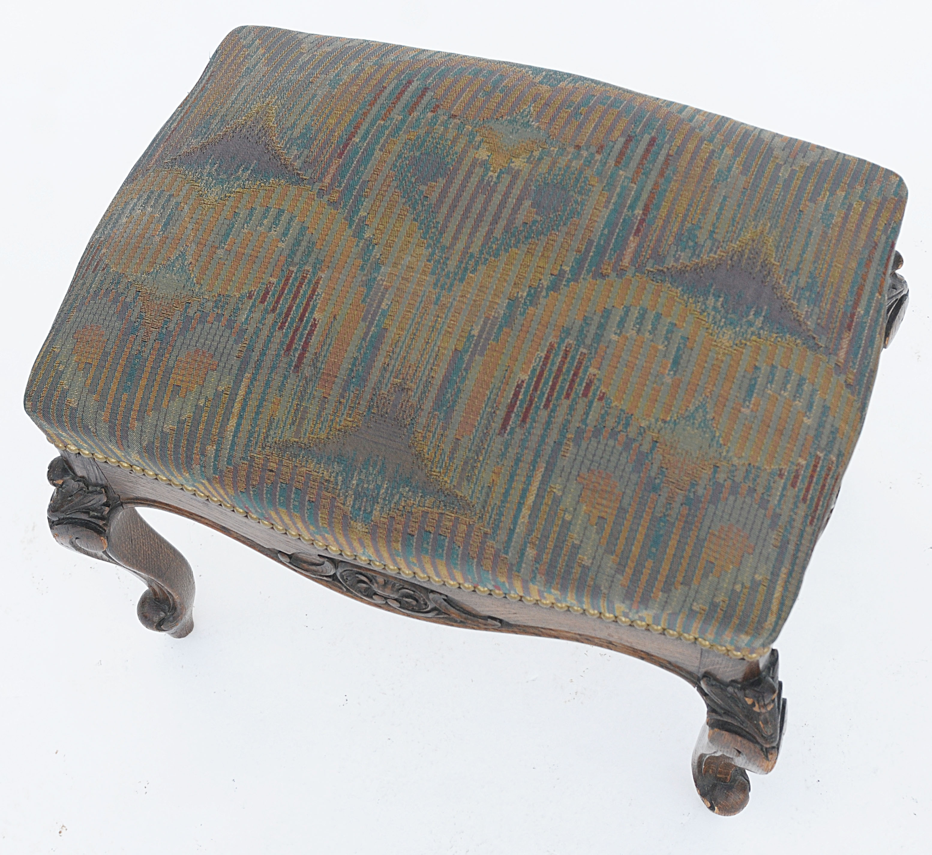 Louis XV style carved wooden stool