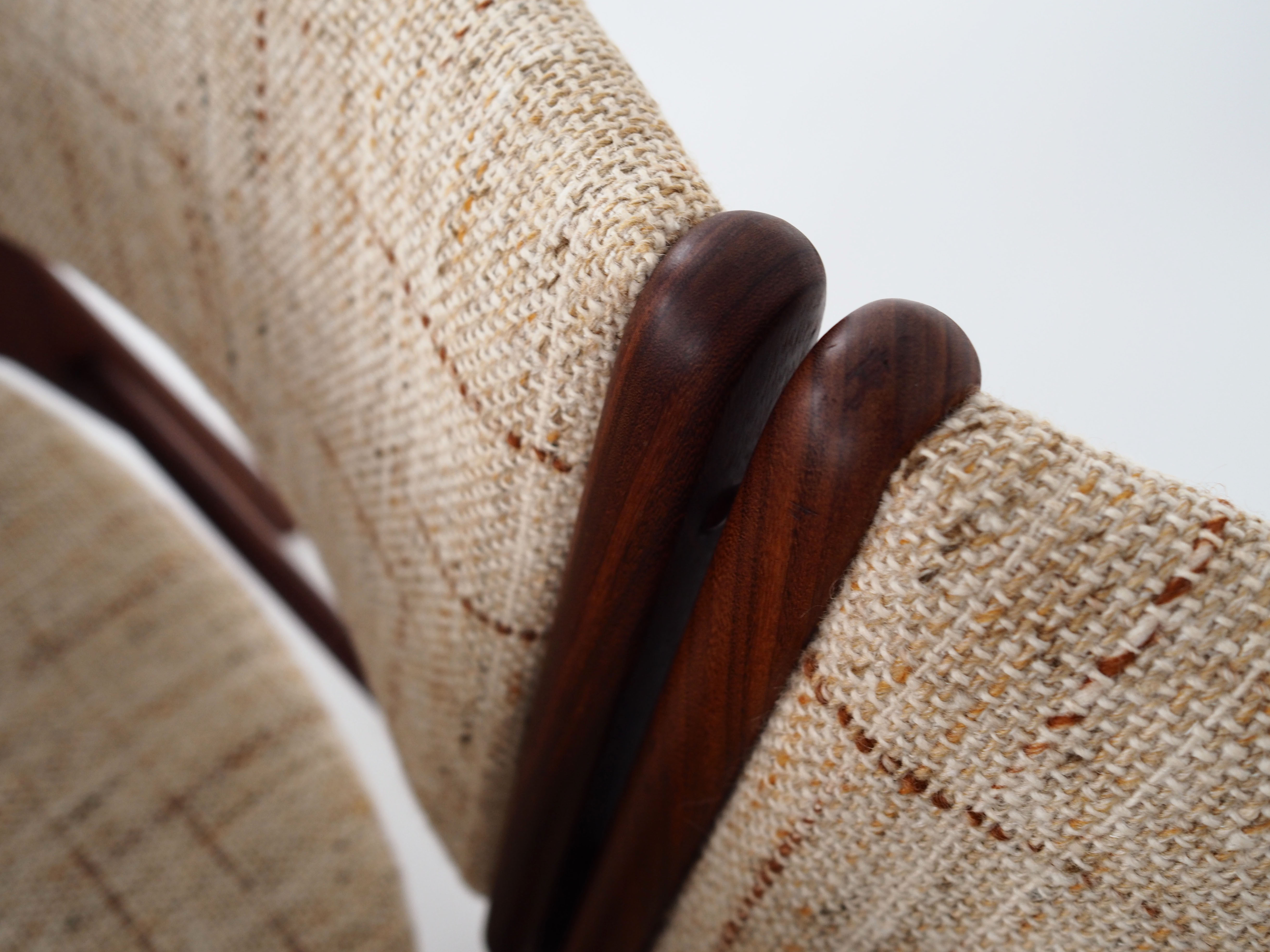 Six chairs by Henning Kjaernulf design, 70s design