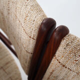 Six chairs by Henning Kjaernulf design, 70s design