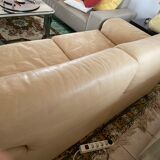 Sofa 2 places light leather DeSede