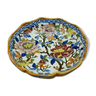 Plat creux Gien modele Pivoine