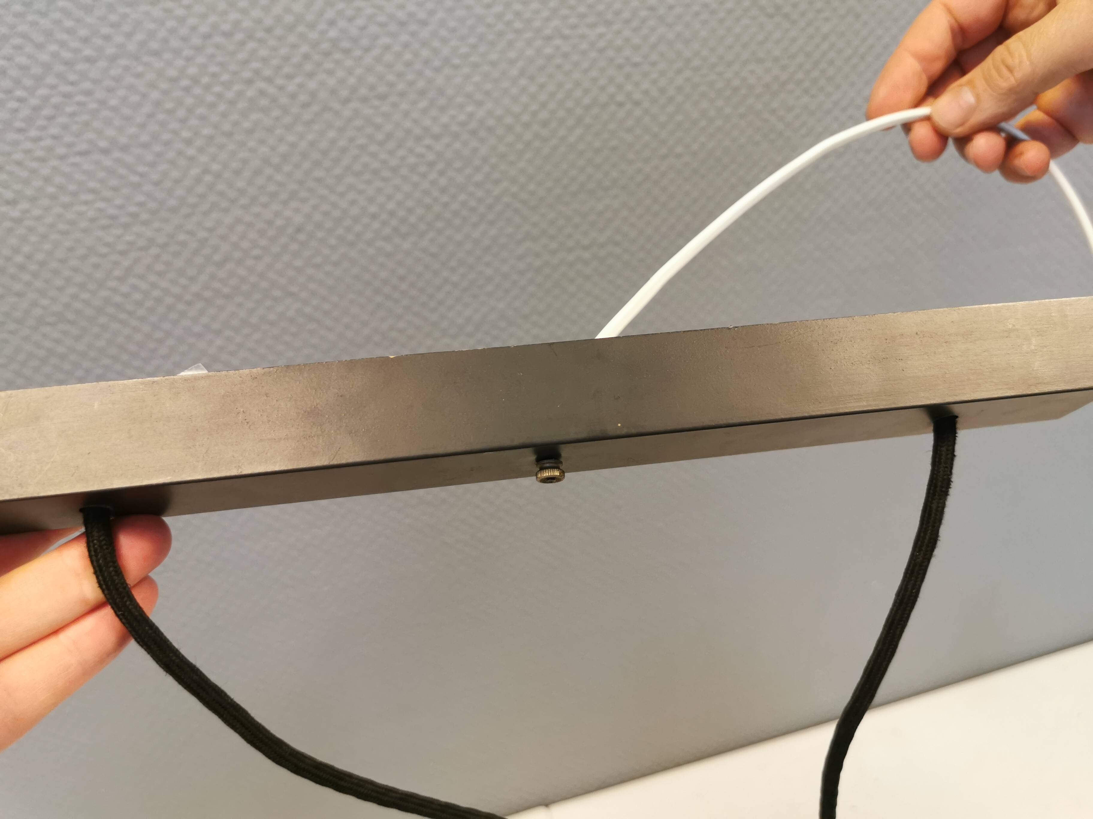 Very beautiful and rare Cylinder IV hanging lamp designed by Jo Hammerborg for Fog og Mørup in 1966.