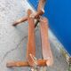 Footrest camel wood ottoman saddle camel oriental style