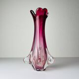 Chambord vase in vintage Murano glass by Fratelli Toso, Italy, 1960s.