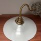 Applique murale en opaline blanche et terrazzo