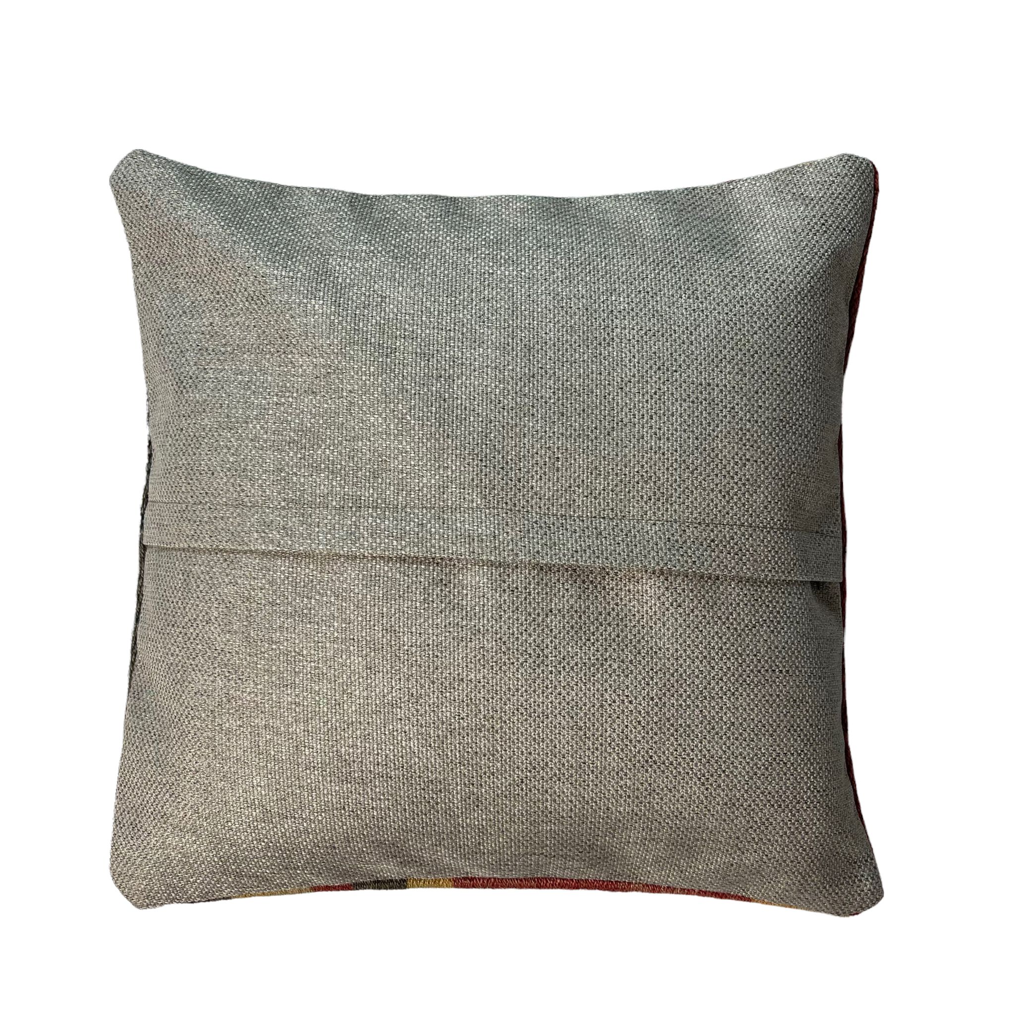 Housse de coussin kilim turc vintage, 40 x 40 cm