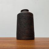 Brutalist vase from the mid-century German studio pottery by Gerhard Liebenthron, 1974.