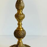 Lamp in brass solid and fabric