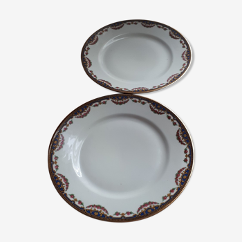 Duo of porcelain plates