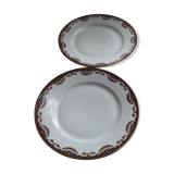 Pair of porcelain plates