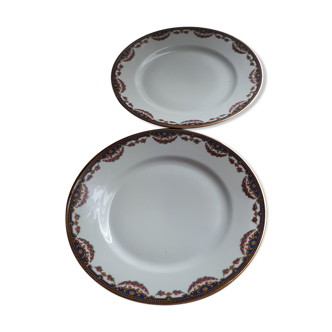 Duo of porcelain plates