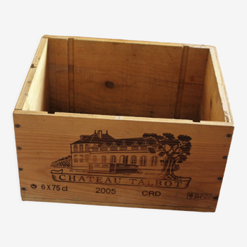 Wooden wine case Château Talbot 2005