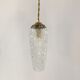 Vintage pressed glass pendant lamp
