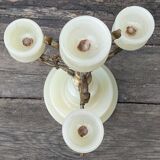 Alabaster candle holder