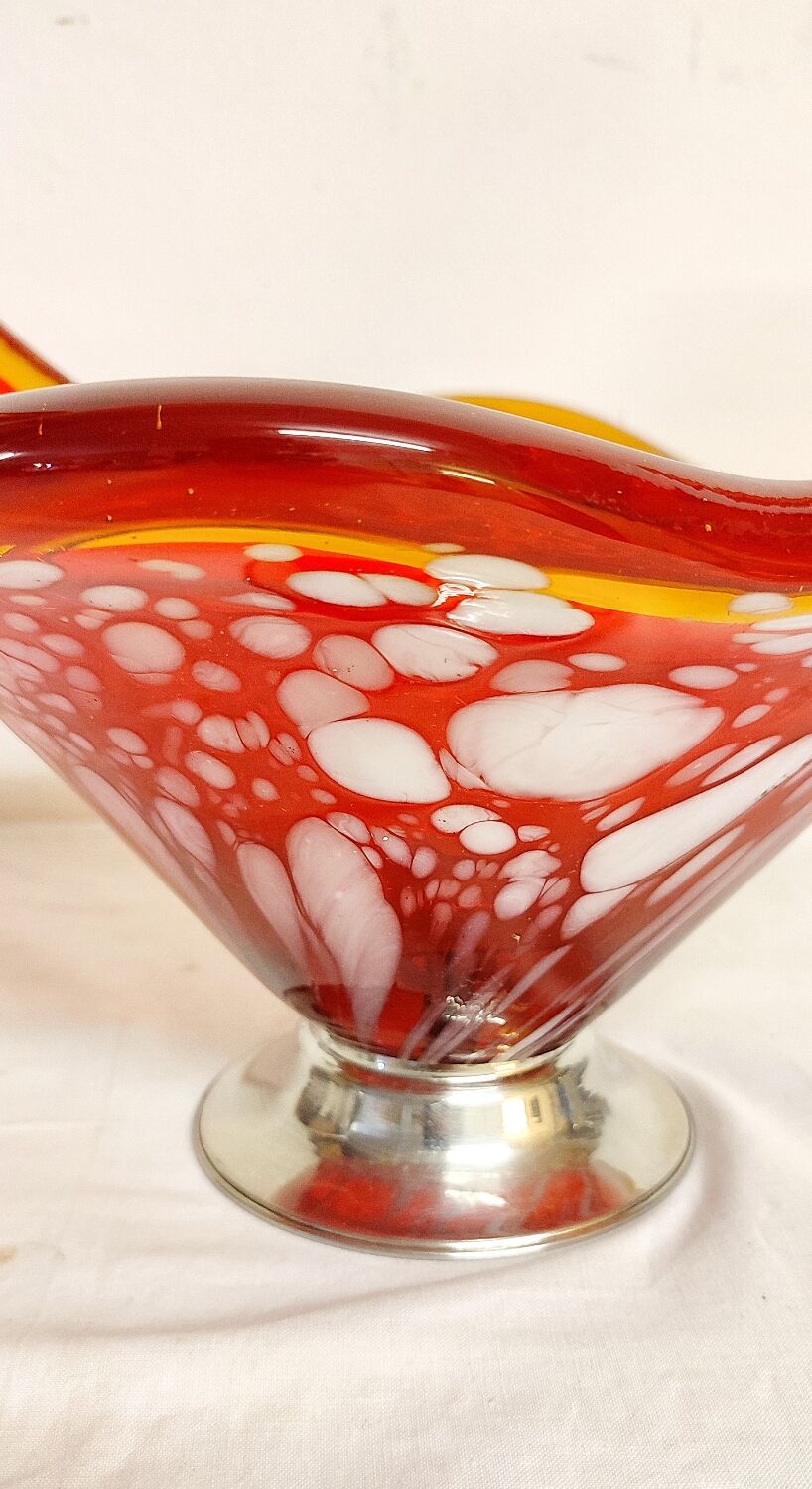 Murano glass centerpiece. Italy 1970s.