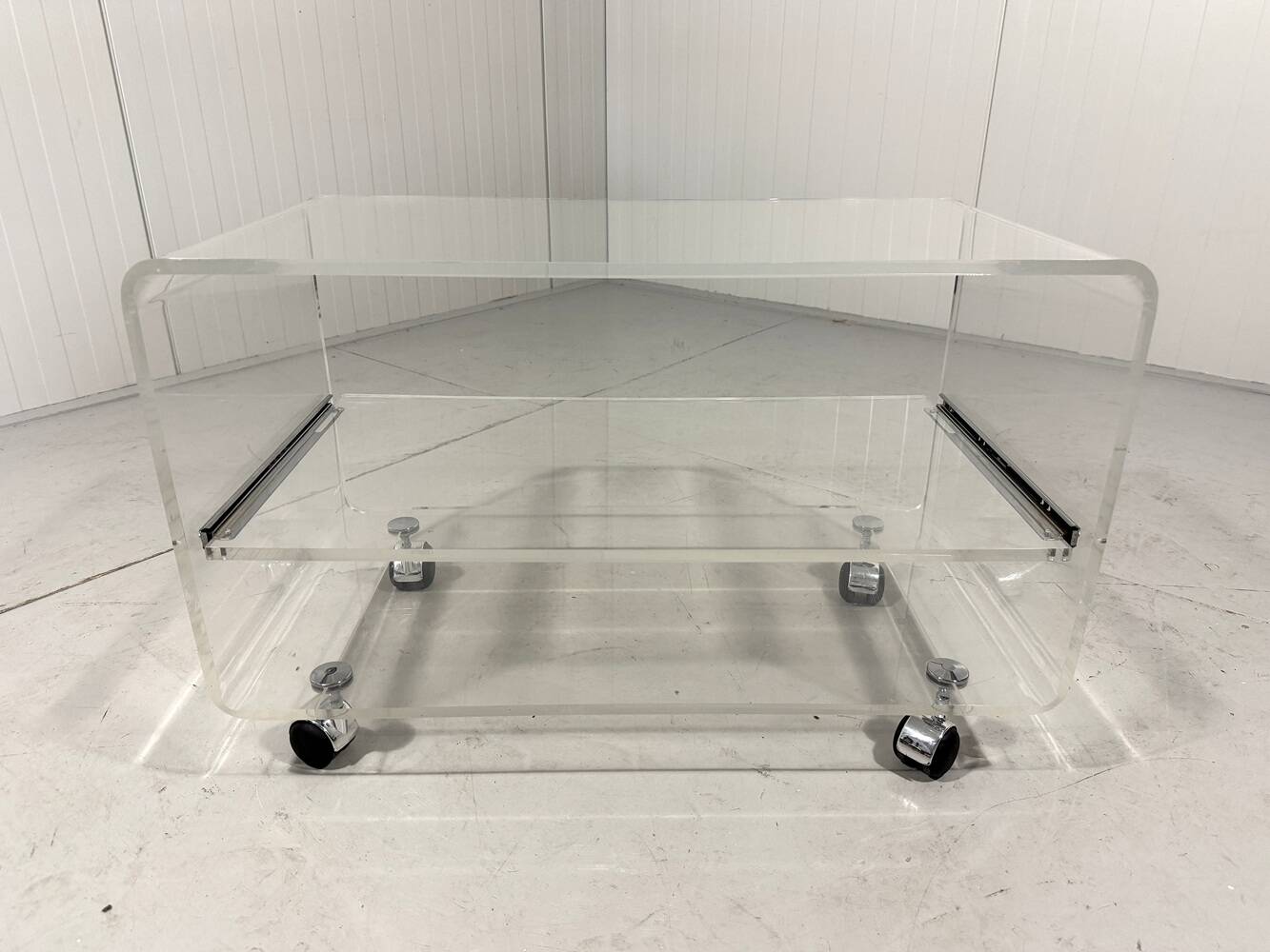 Plexiglass audio rack trolley 1960-70’s