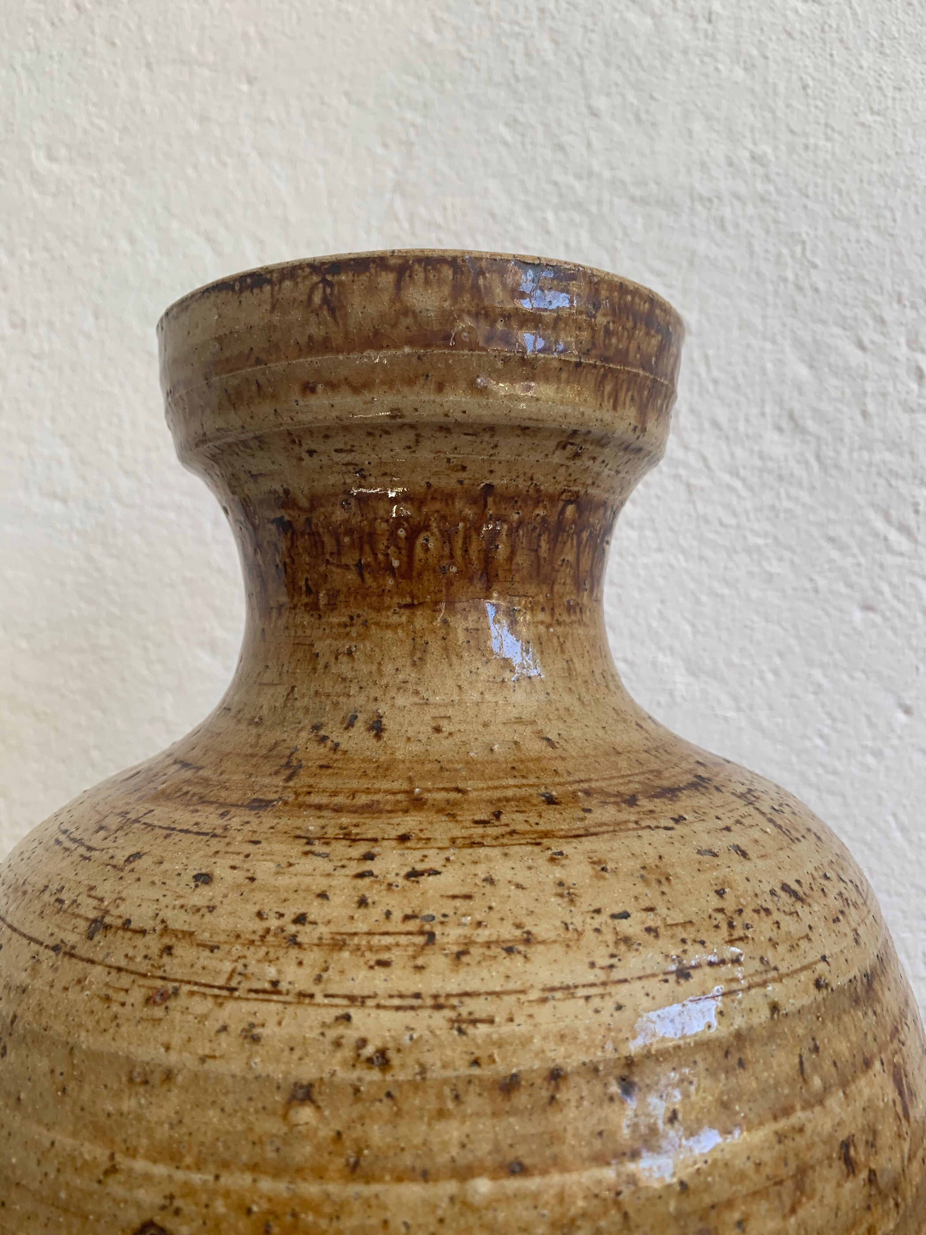 Vintage ceramic vase signed