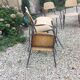 Lot de 6 chaises bois et fer