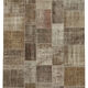 Handmade Anatolian Vintage 195 cm x 300 cm Brown Patchwork Carpet