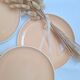 Villeroy & Boch flat plates in peach colour.