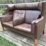 Borge Mogensen 2-seater leather sofa 2192