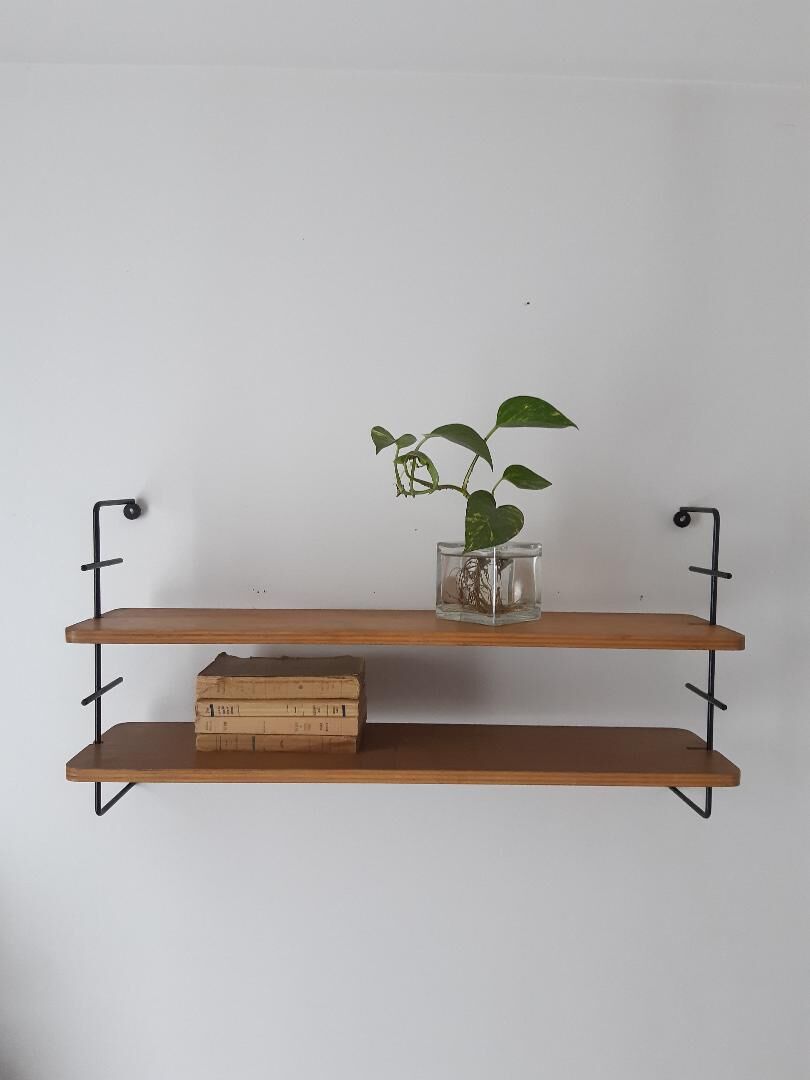 1950s wall string shelf