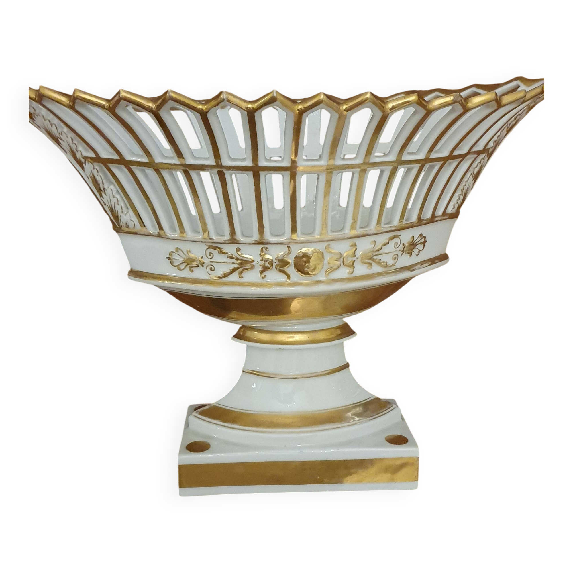 Large footed bowl in 19th century Empire style