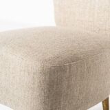 Mid-Century Modern Pair of Beige Italian Chairs, 1950s