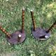 Duo half-moon tripod stools