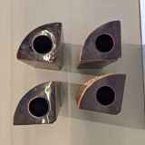 Series of four ceramic vases